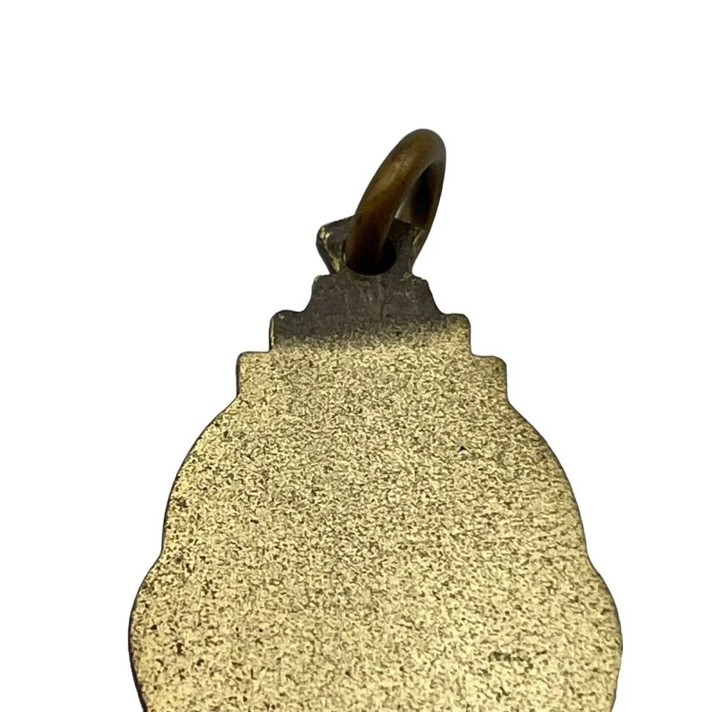 1954 IAA CH Basketball Tournament Award Medal‎ Fob Charm Pendant VTG Gold Tone